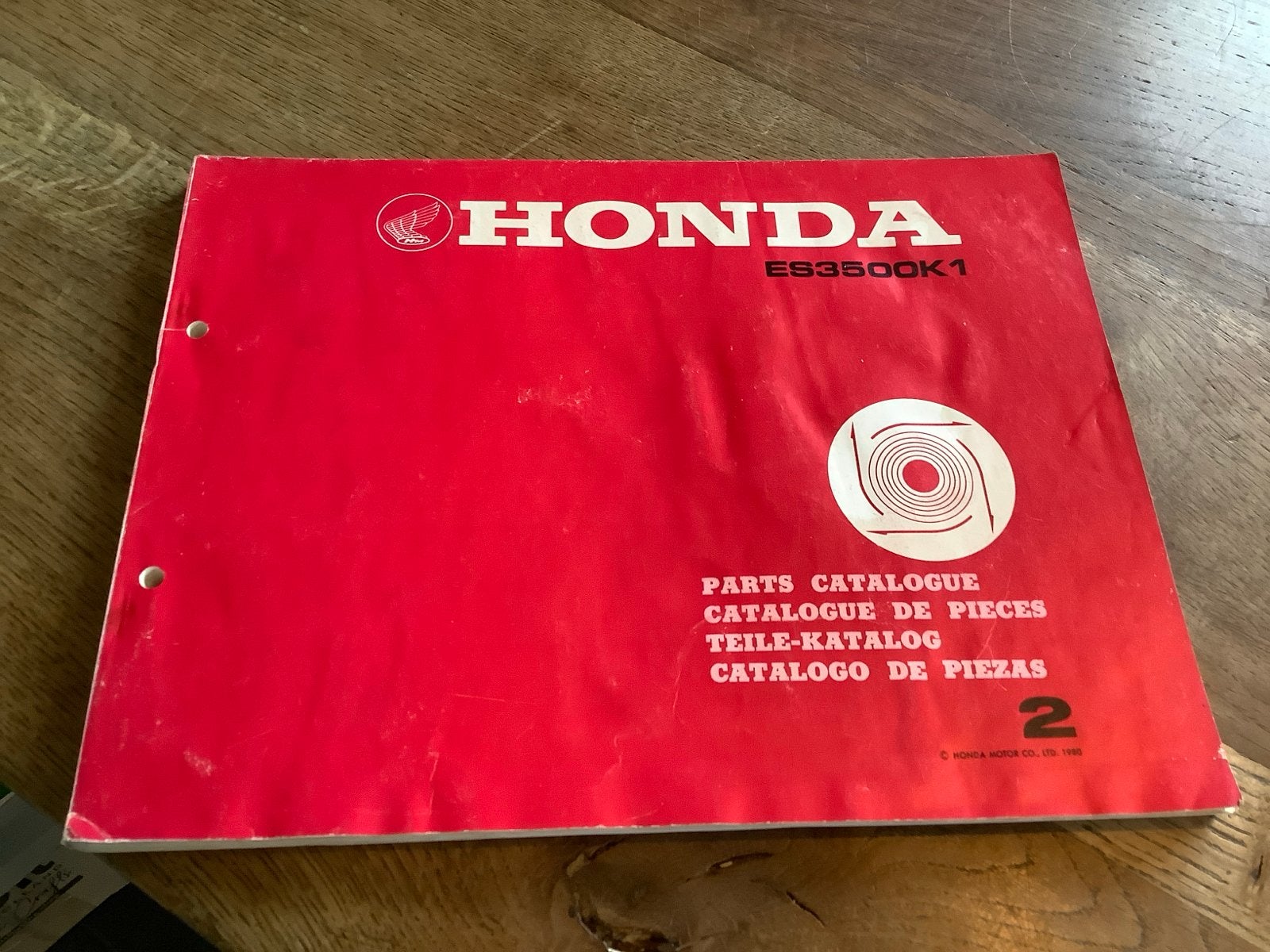 Honda ES3500K1 Onderdelen Catalogus - Origineel., Verzenden, Gelezen, Overige onderwerpen