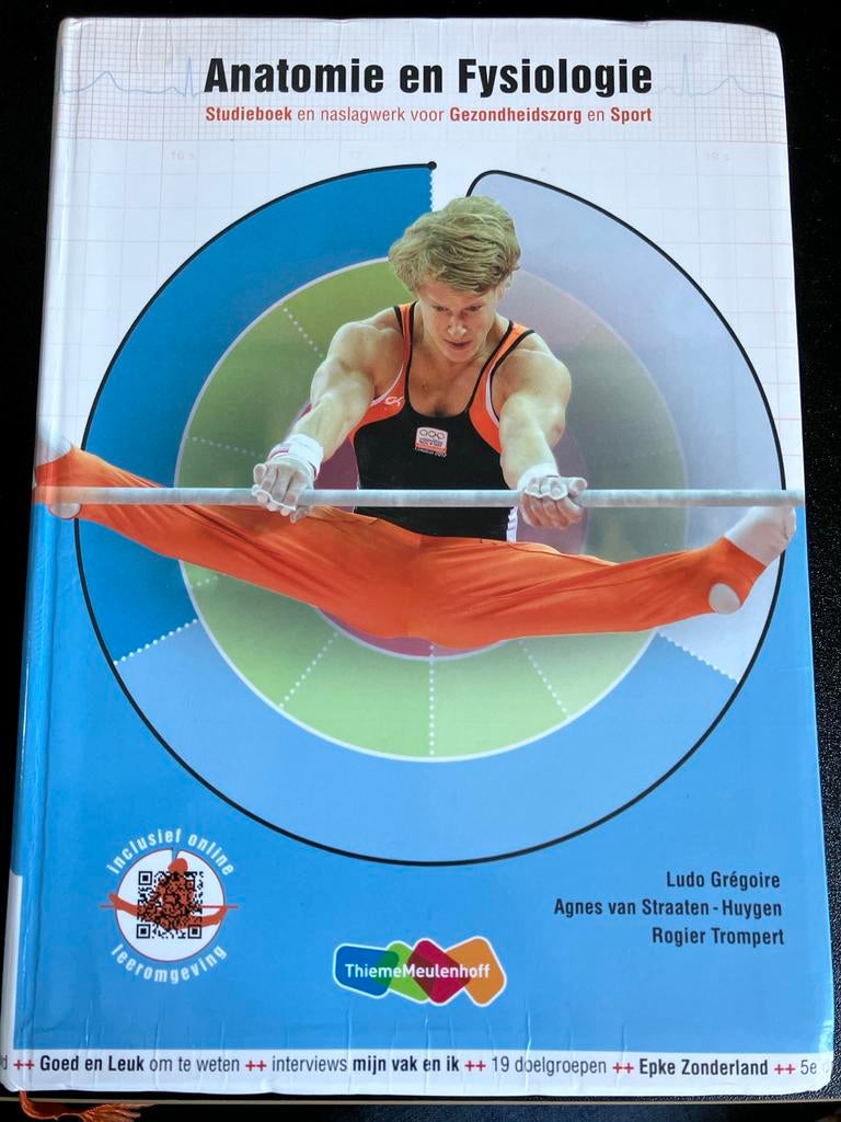 Anatomie en Fysiologie Studieboek - 5e druk, Boeken, Ophalen of Verzenden, Beta, Gelezen, HBO