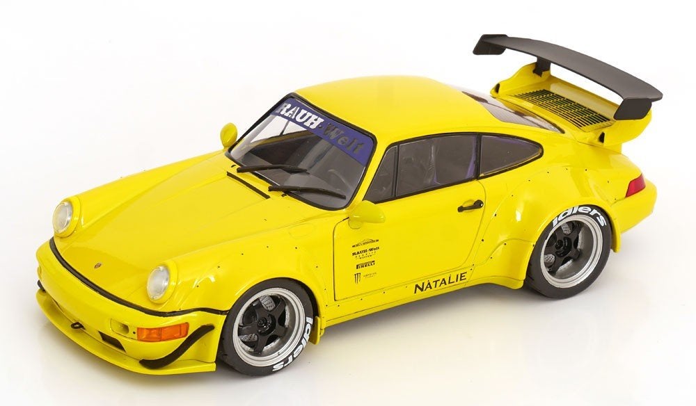 1:18 Porsche 911 (964) RWB Natali - 2023 - Geel NIEUW!, Hobby en Vrije tijd, Auto, Nieuw, Ophalen of Verzenden, .