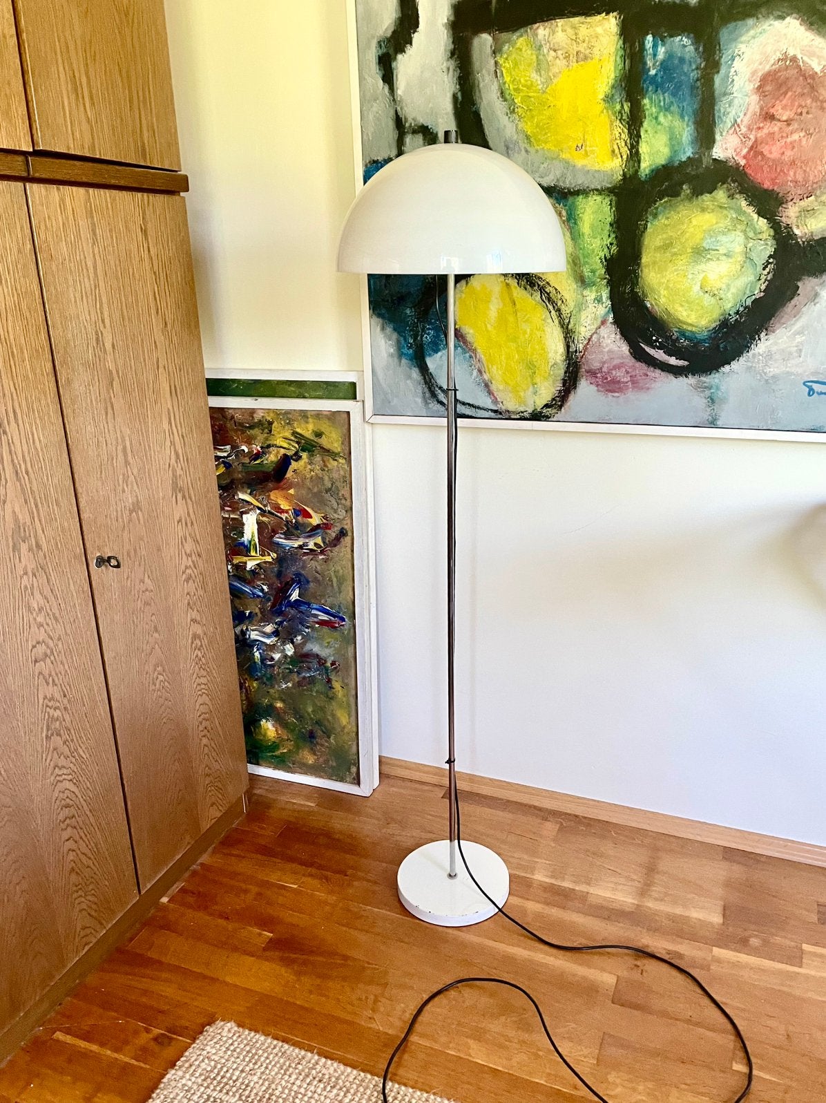 Vintage vloerlamp jaren ’70 mushroom lamp, Ophalen, Zo goed als nieuw, 150 tot 200 cm