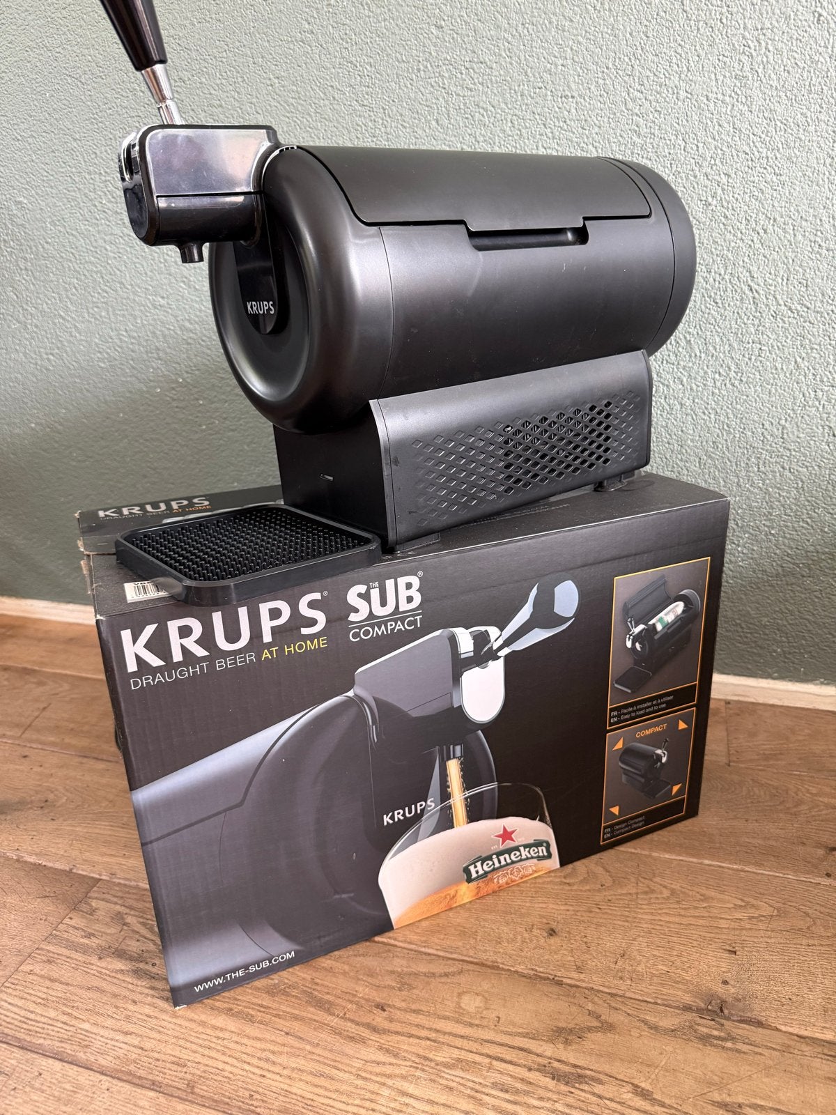 Krups The Sub Compact biertap - Zo goed als nieuw, Witgoed en Apparatuur, Thuistaps, Ophalen, Zo goed als nieuw, Krups
