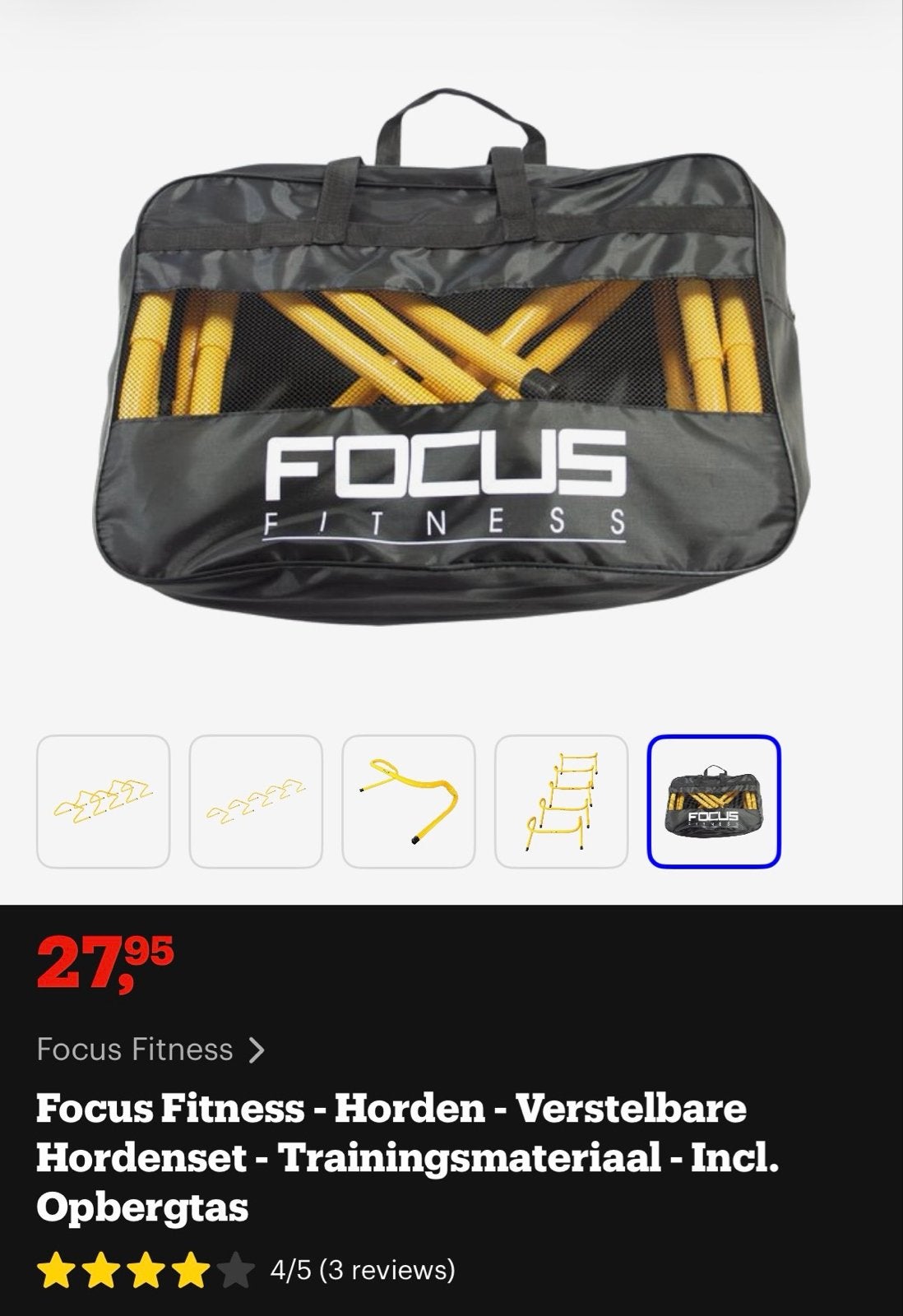 Focus Fitness Hordenset - Trainingsmateriaal - Nieuw, Ophalen of Verzenden, Nieuw