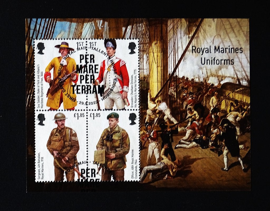 UK / Engeland 2022 Royal Marines Blok, Verzenden, Gestempeld