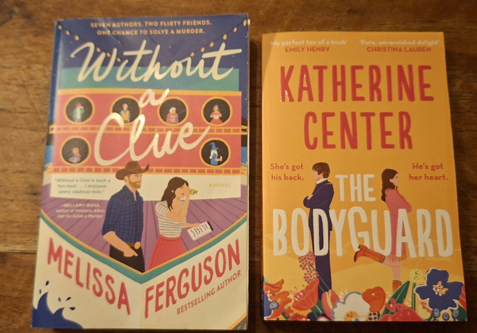Boeken: The Bodyguard & Without a Clue - Engelse romans, Boeken, Romans, Zo goed als nieuw, Amerika, Ophalen of Verzenden