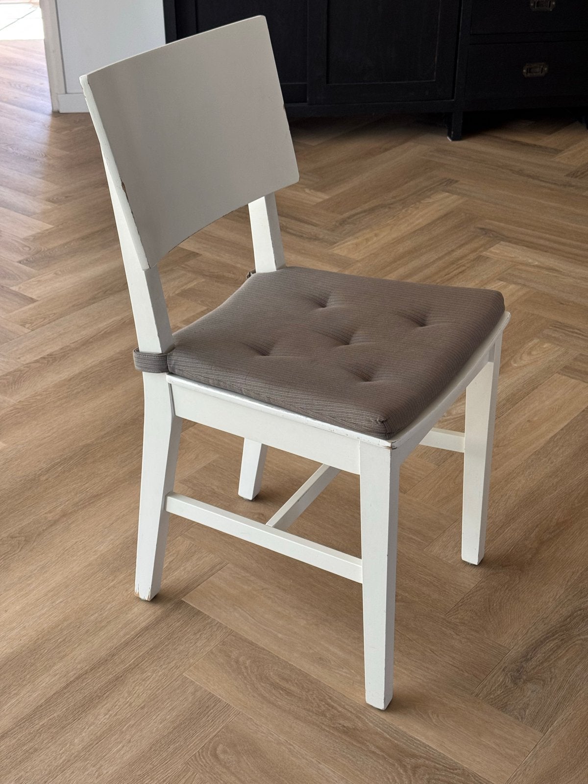 6 IKEA Norvald stoelen - Wit, Ophalen, Gebruikt, Wit, Vijf, Zes of meer stoelen