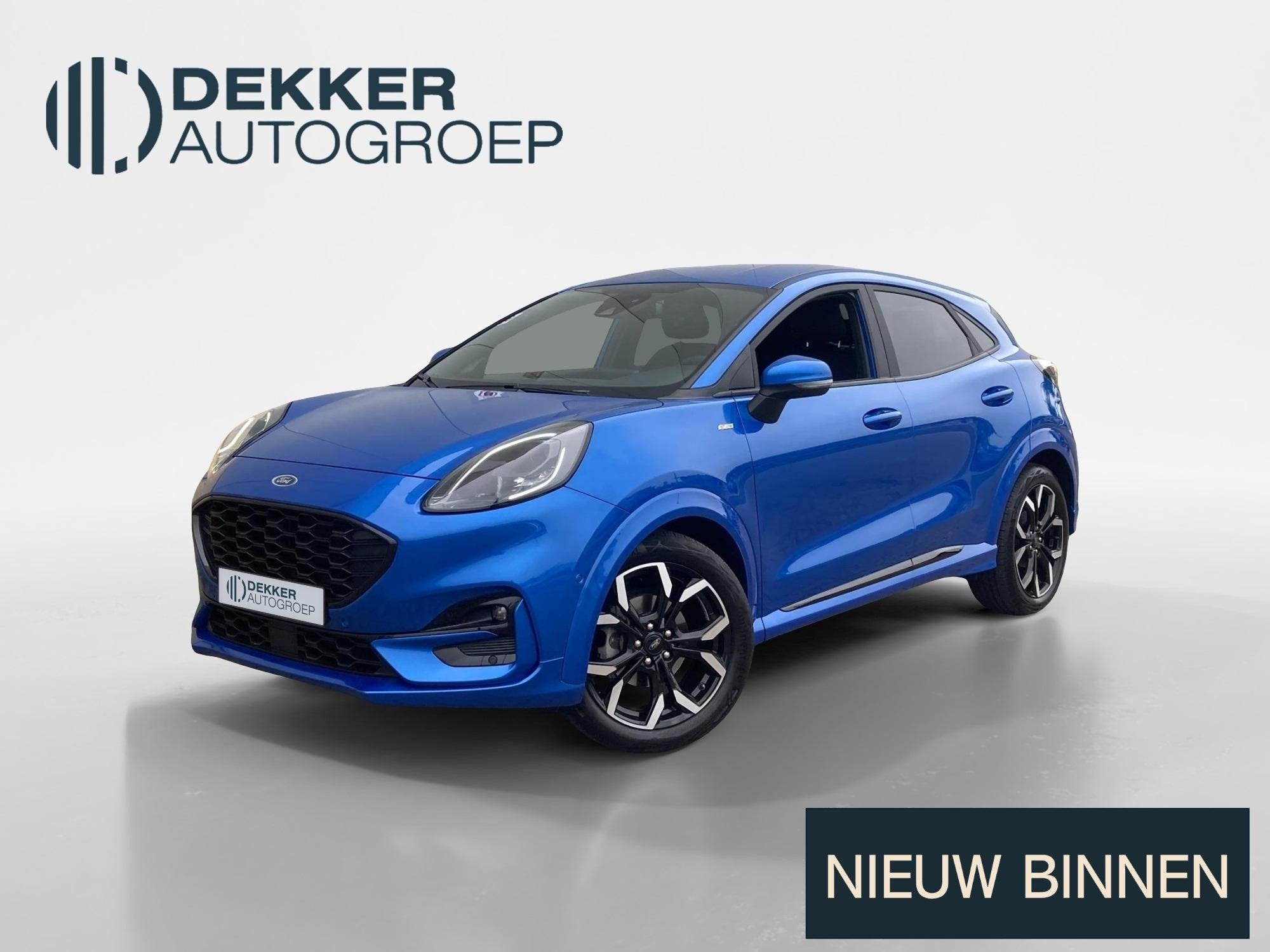 Ford Puma 1.0 EcoBoost Hybrid 125 pk ST-Line X Afneembare tr, Auto's, Voorwielaandrijving, 125 pk, Blauw, Origineel Nederlands