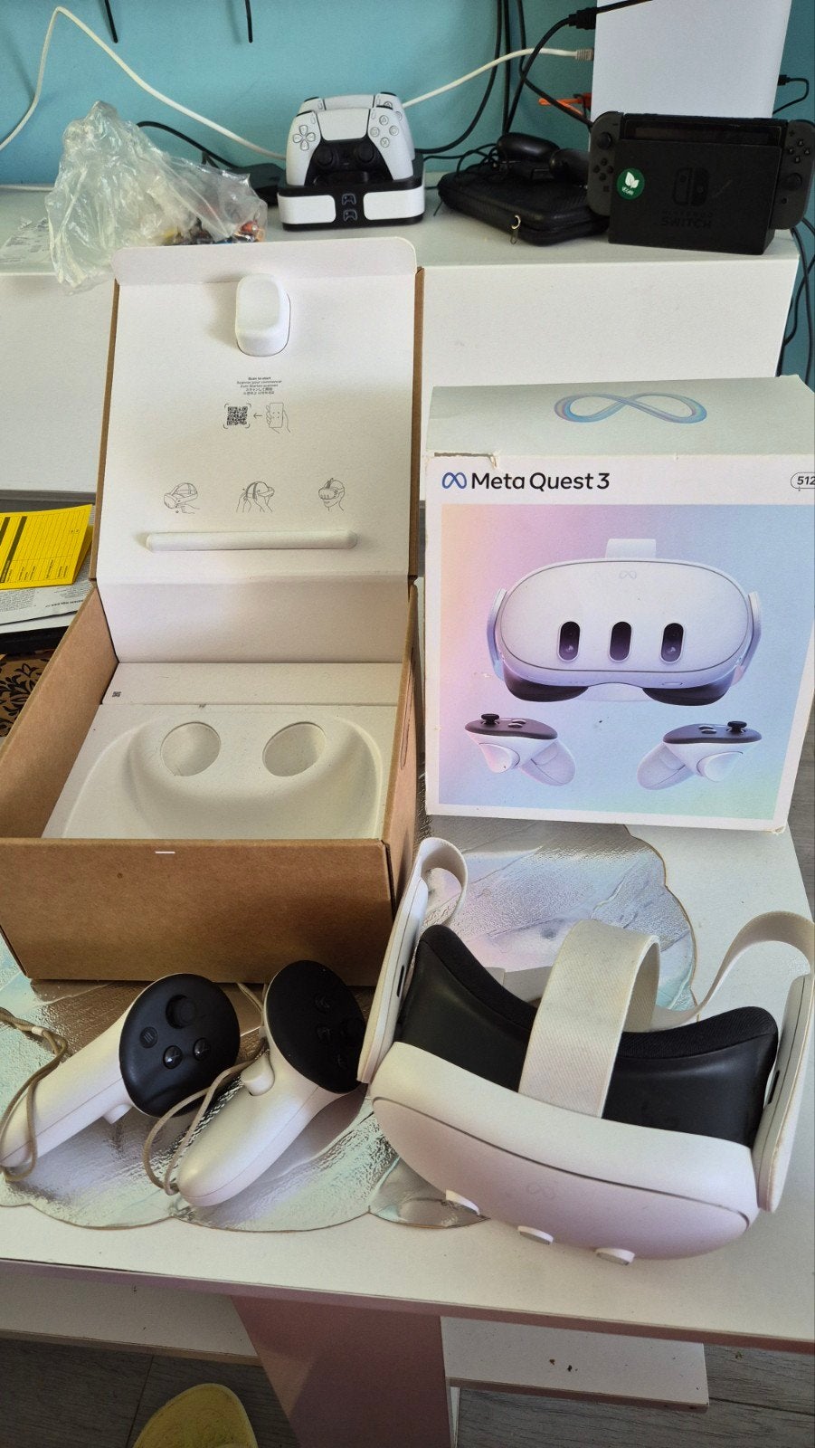 Meta Quest 3 VR-bril 512gb - Zo goed als nieuw, Ophalen of Verzenden, Zo goed als nieuw, Overige platformen