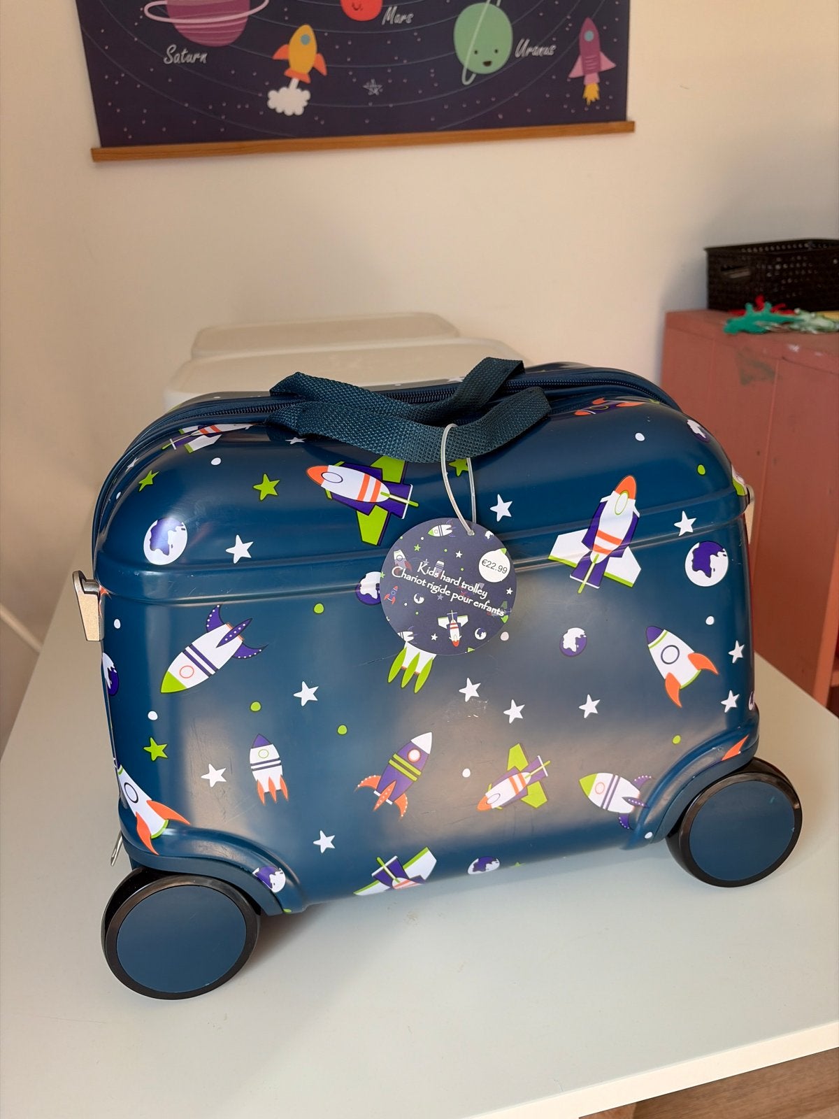 Leuke kinderkoffer, 40 tot 60 cm, Gebruikt, 20 tot 30 cm, Blauw