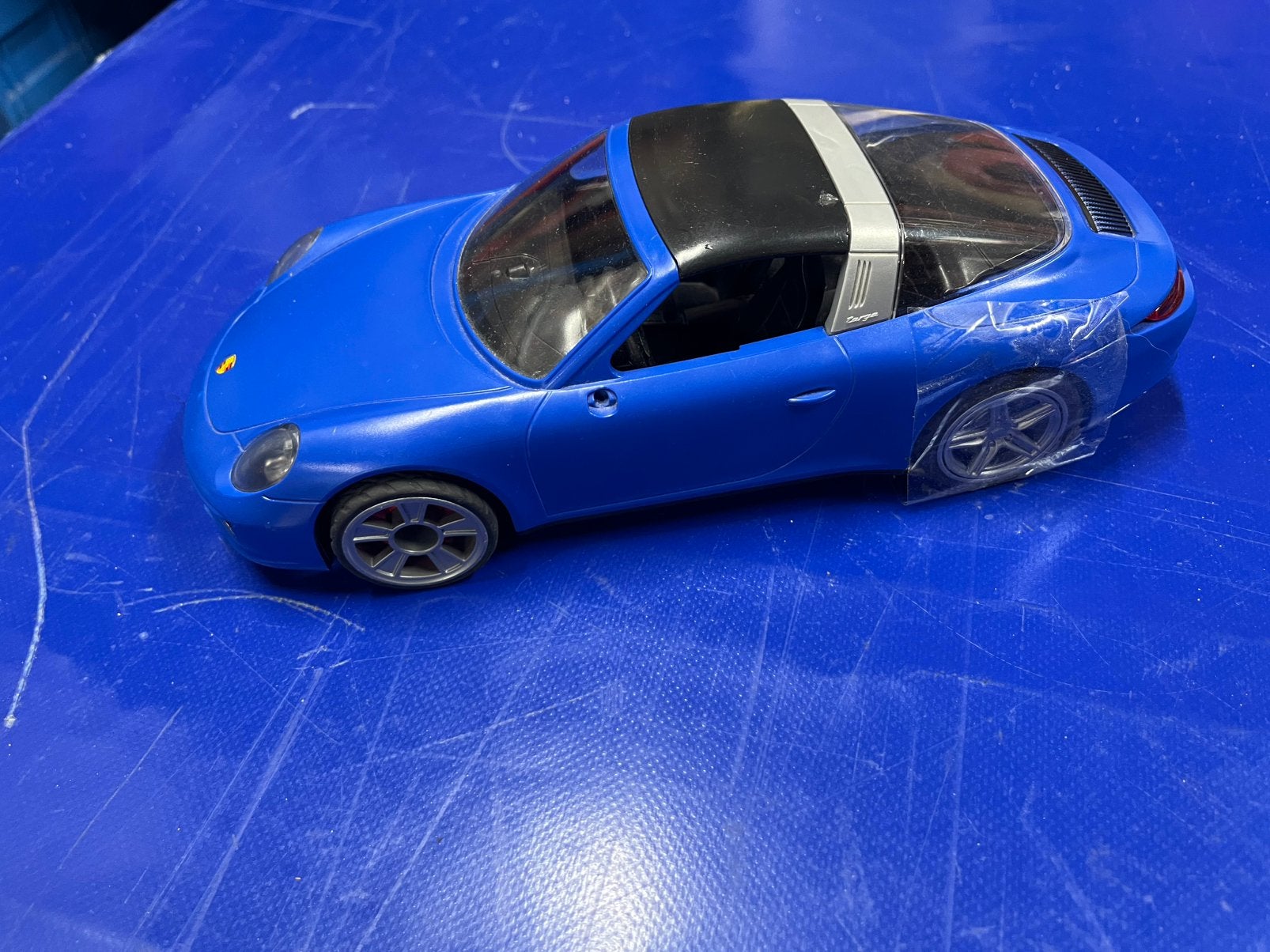 Porsche 911 van Playmobil let op 1 wiel zit los, Ophalen of Verzenden, Gebruikt