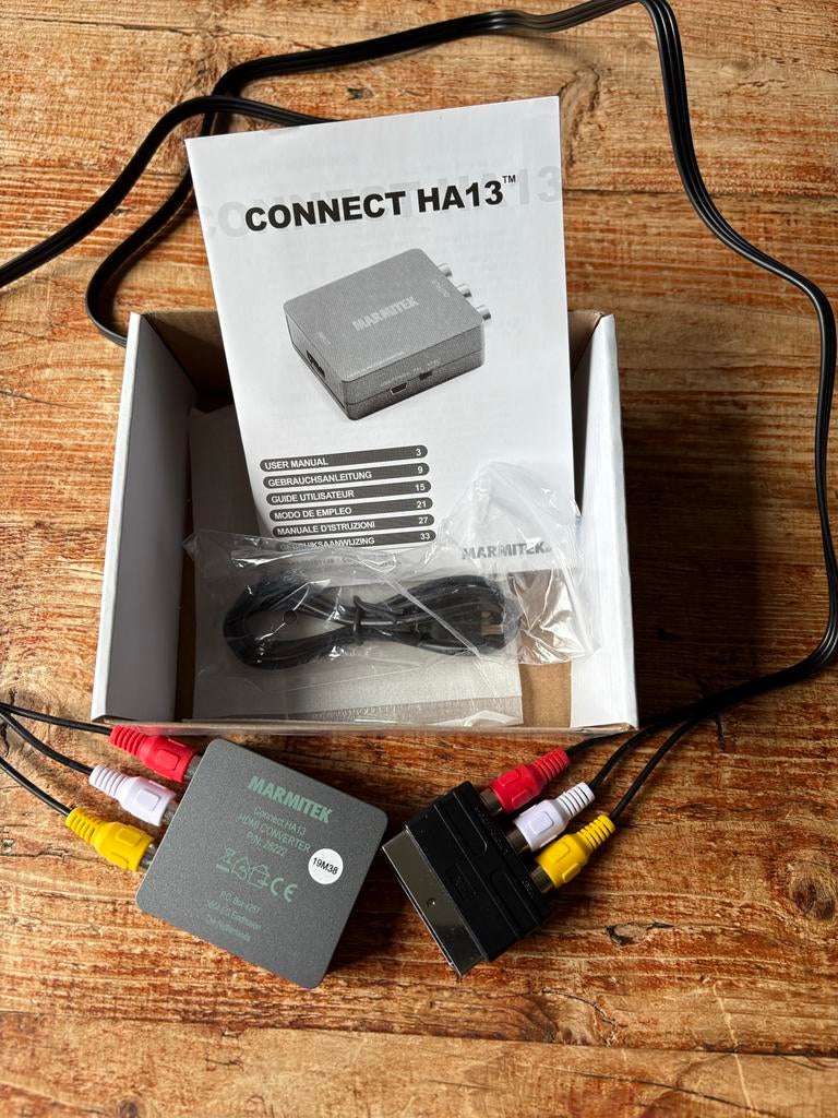 Marmitek Connect HA13 HDMI naar SCART/RCA converter, Ophalen of Verzenden, Zo goed als nieuw