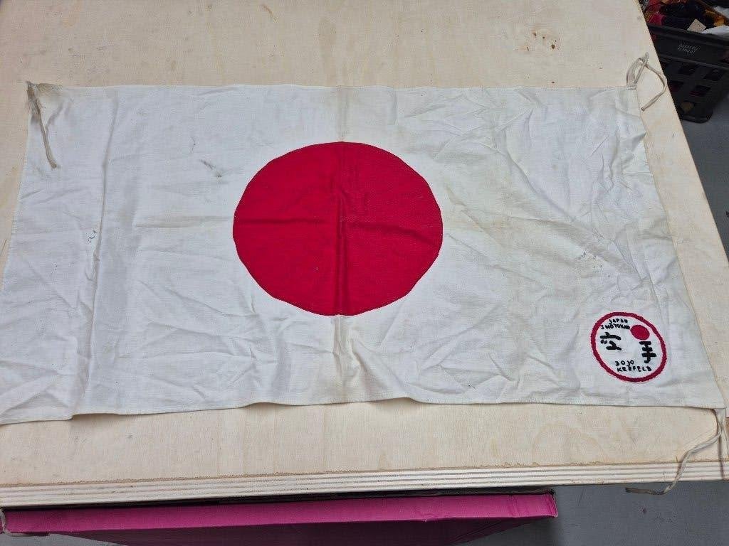 Japanse Karate vlag, Gebruikt, Vechtsportmateriaal, Maat L, Ophalen of Verzenden