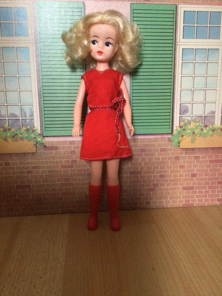 Vintage Sindy pop, Verzamelen, Poppen, Zo goed als nieuw, Pop, Ophalen of Verzenden