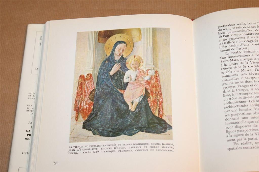 Fra Angelico — Ingeplakte Kleurenplaten, Skira 1955 Frans, Ophalen of Verzenden, Gelezen