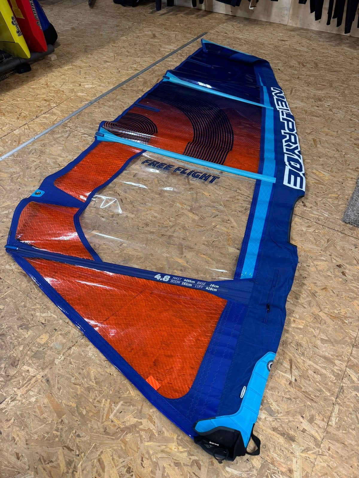 Neilpryde free flight 4,8 2021, Watersport en Boten, Windsurfen, Neilpryde, Met draagtas, 3.5 tot 5 m², Neilpryde