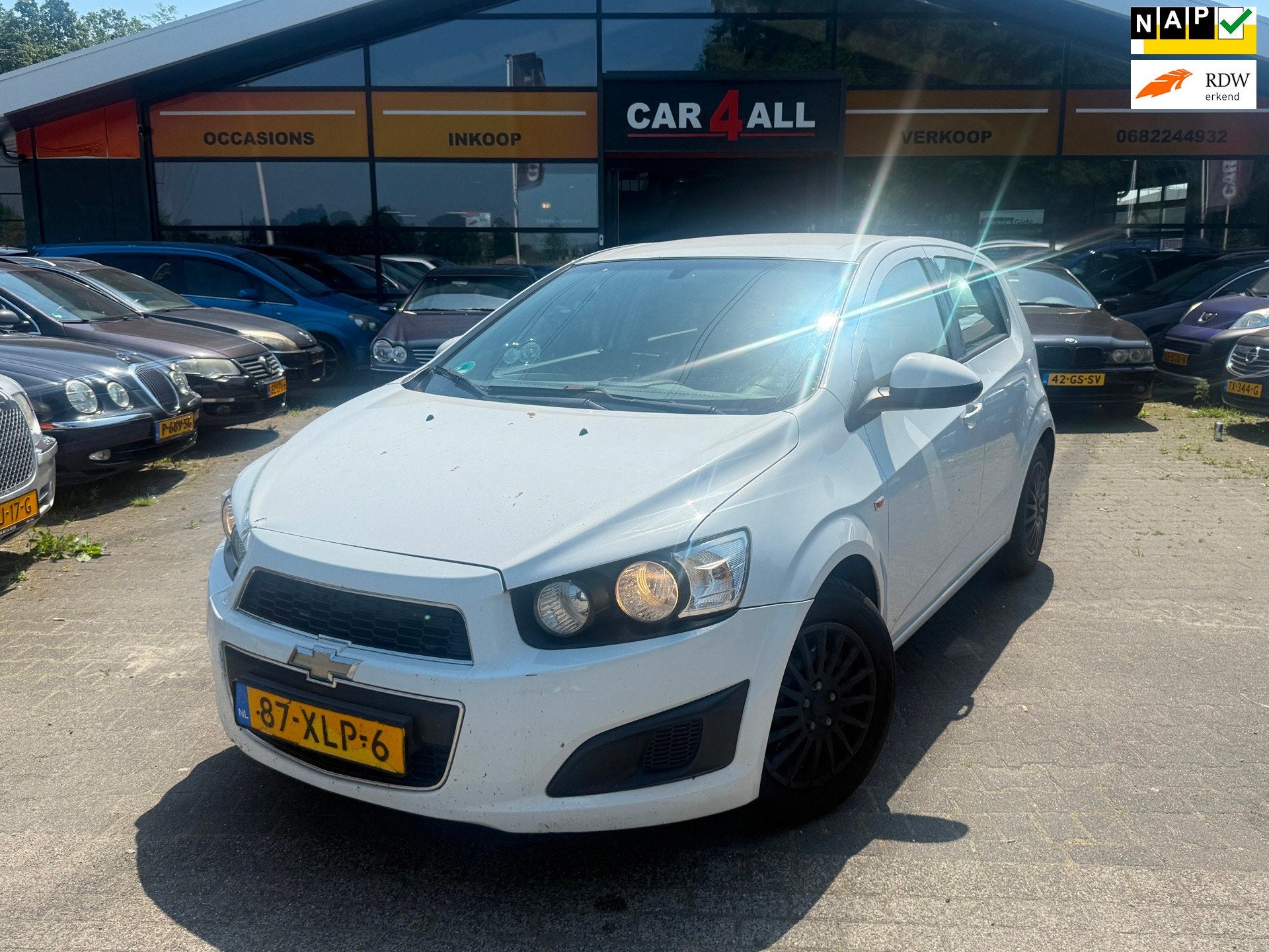 Chevrolet Aveo 1.3D LT CRUISE/PDC/AIRCO/RIJDT PERFECT/NAP/, Auto's, Euro 5, Gebruikt, Wit, Origineel Nederlands