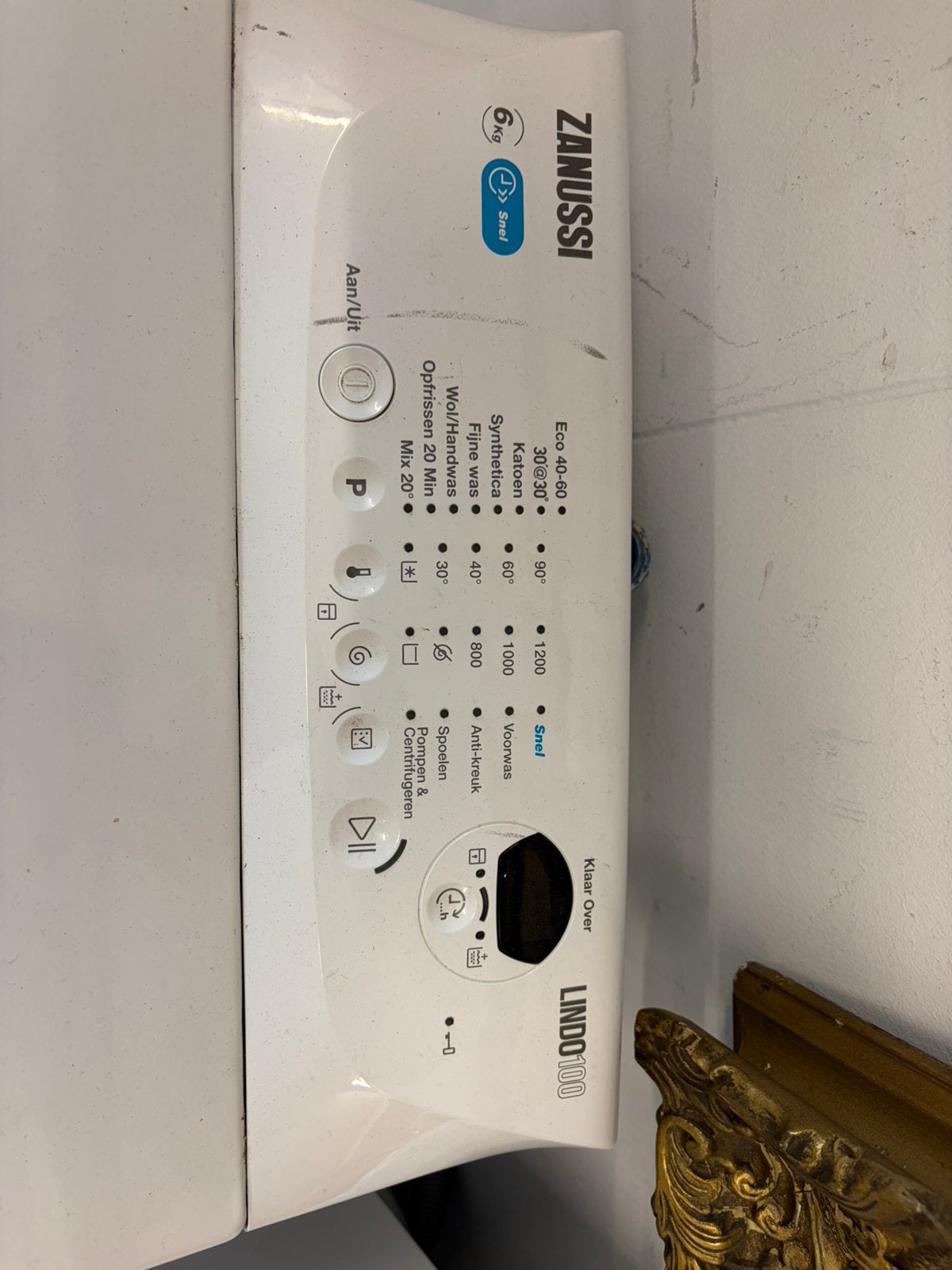 Zanussi wasmachine bovenlader 6kg Lindo100, Ophalen, 1200 tot 1600 toeren, 4 tot 6 kg, .