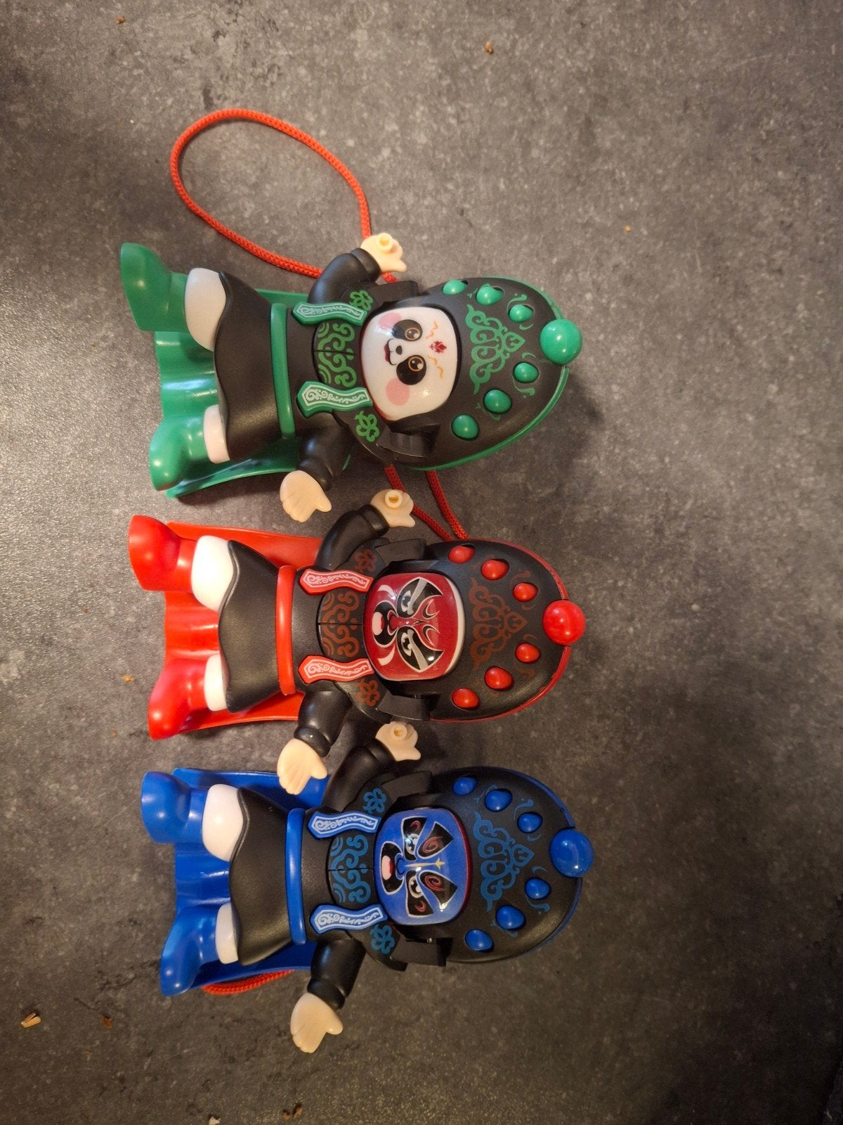 Leuke traditionele Chinese poppetjes - set van 3, Ophalen, Gebruikt
