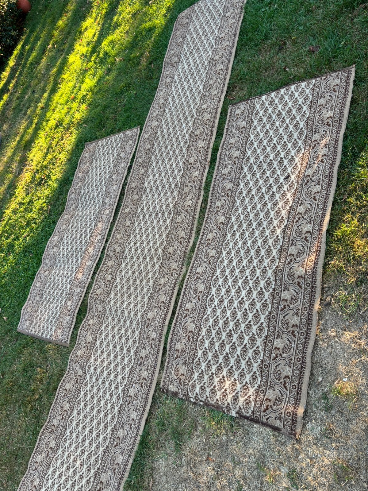 Vloerkleden 2+ 1 gratis nu alles 60 euro, Bruin, 200 cm of meer, Zo goed als nieuw, Rechthoekig