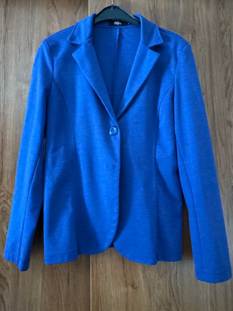 Blauw blazer jasje maat L, Kleding | Dames, Blauw, Maat 42/44 (L), Enjoy, Ophalen of Verzenden