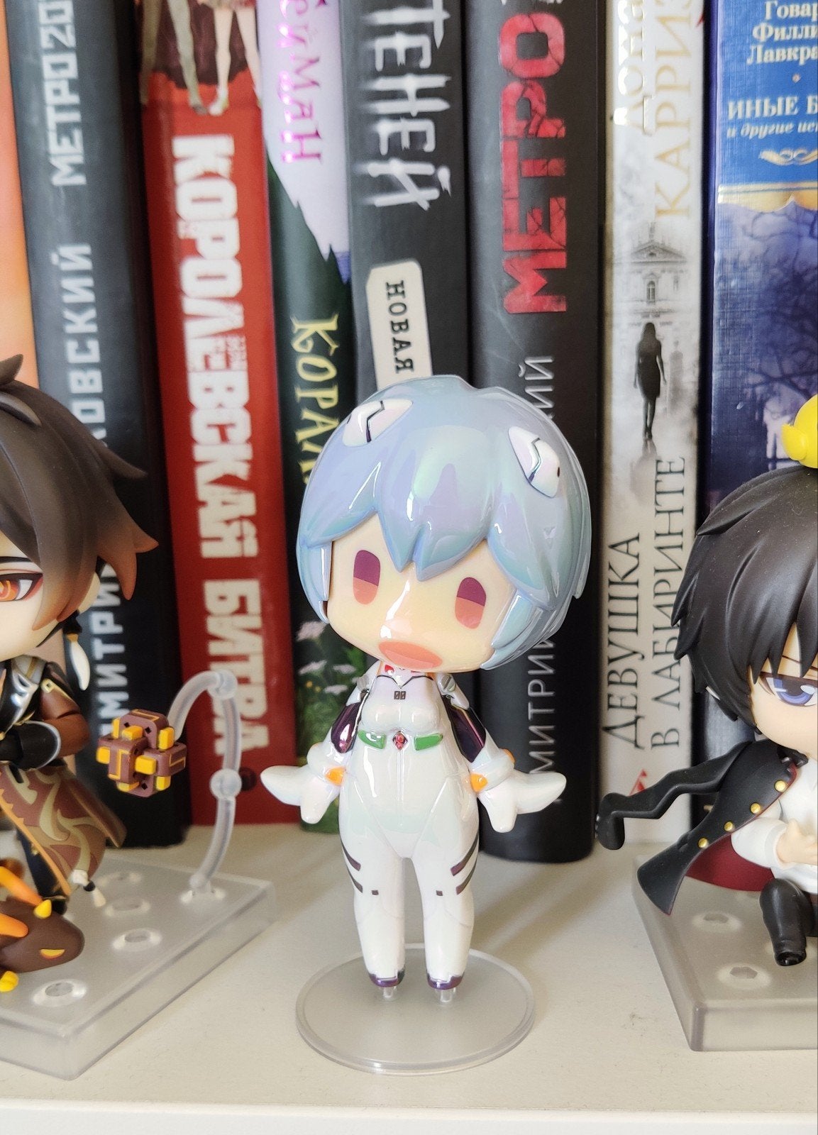 Evangelion Hello! Good Smile Rei Ayanami Holo ver anime figu, Ophalen of Verzenden, Zo goed als nieuw