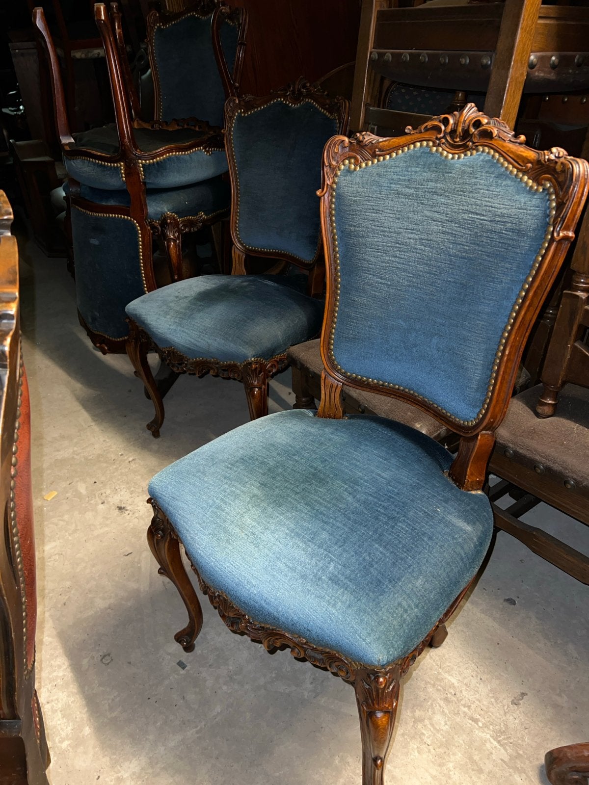 4 Barok Eetkamerstoelen -  MAGAZIJN LEEGVERKOOP, Ophalen