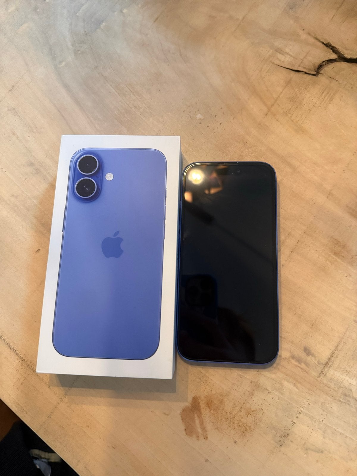 iPhone 16 Blauw 128GB - Zo goed als nieuw met 90% batterij, 128 GB, Blauw, IPhone 16, Ophalen of Verzenden