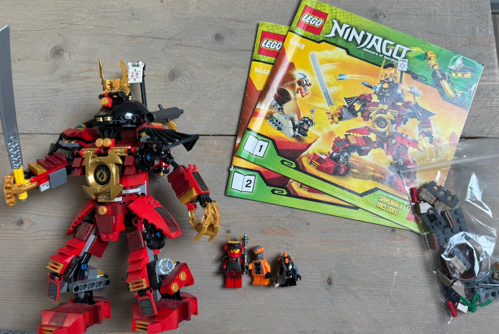 LEGO Ninjago 9448 Samurai X Mech, Kinderen en Baby's, Speelgoed | Duplo en Lego, Lego, Ophalen of Verzenden, Zo goed als nieuw