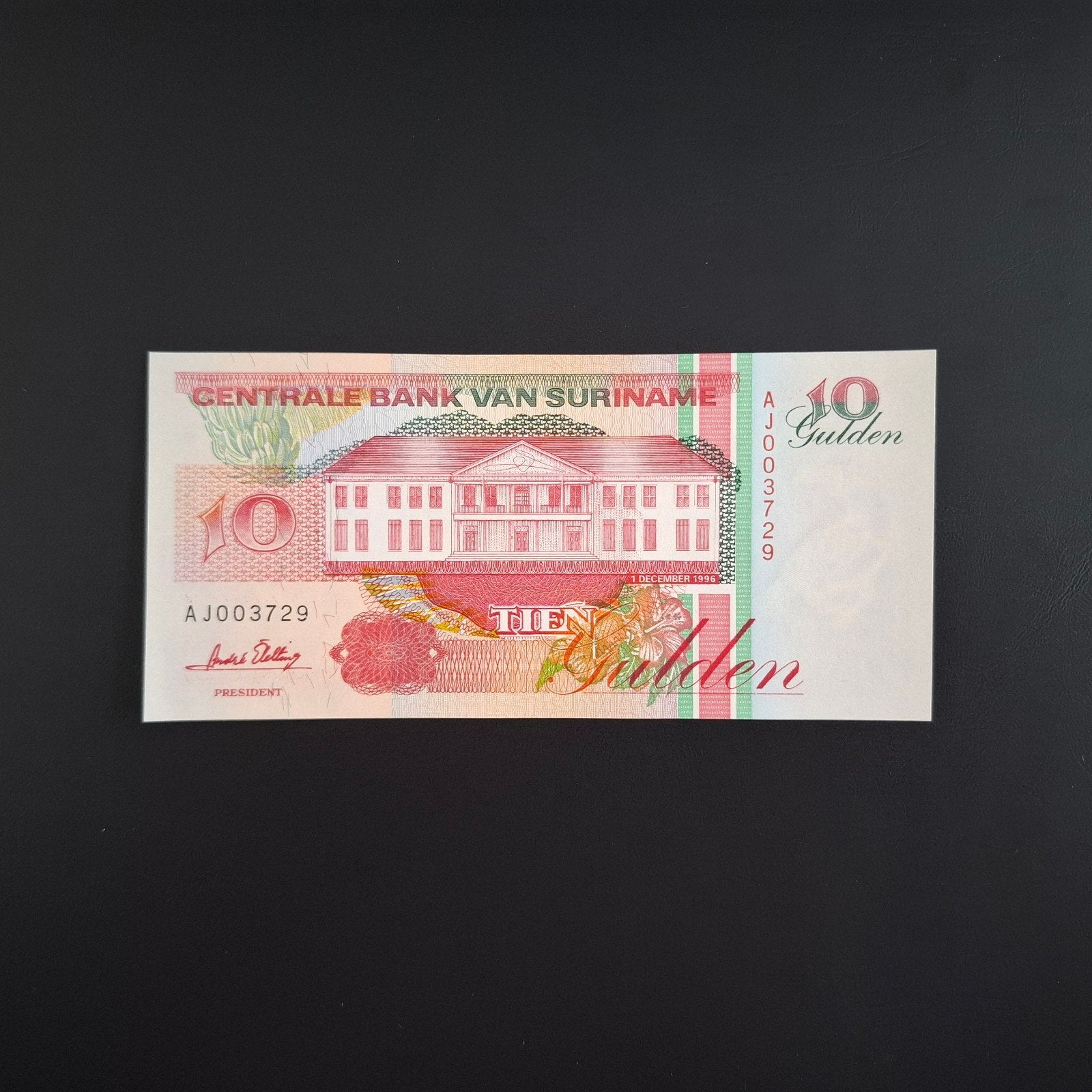 10 gulden Suriname #034, Postzegels en Munten, Bankbiljetten | Amerika, Verzenden, Zuid-Amerika, Los biljet