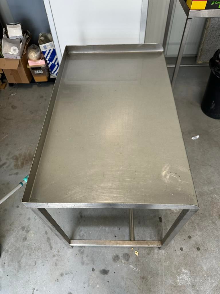 2x RVS Werkbank / Tafel - Horeca Kwaliteit, Huis en Inrichting, Ophalen, Zo goed als nieuw
