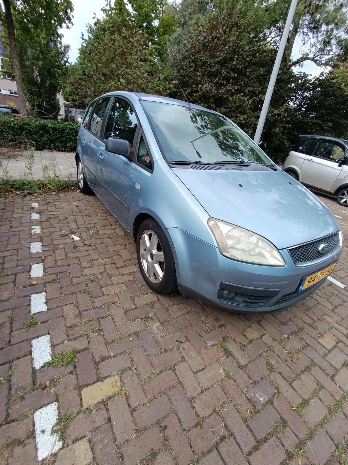 Ford C-Max 1.6 Ti-vct 2006 Blauw, Auto's, Voorwielaandrijving, 1596 cc, 15 km/l, 4 cilinders