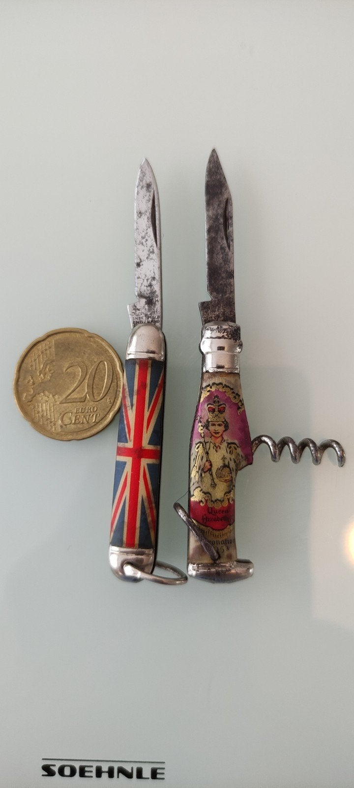Vintage Richards Sheffield zakmessen - QEII Kroning 1953, Antiek en Kunst, Ophalen of Verzenden