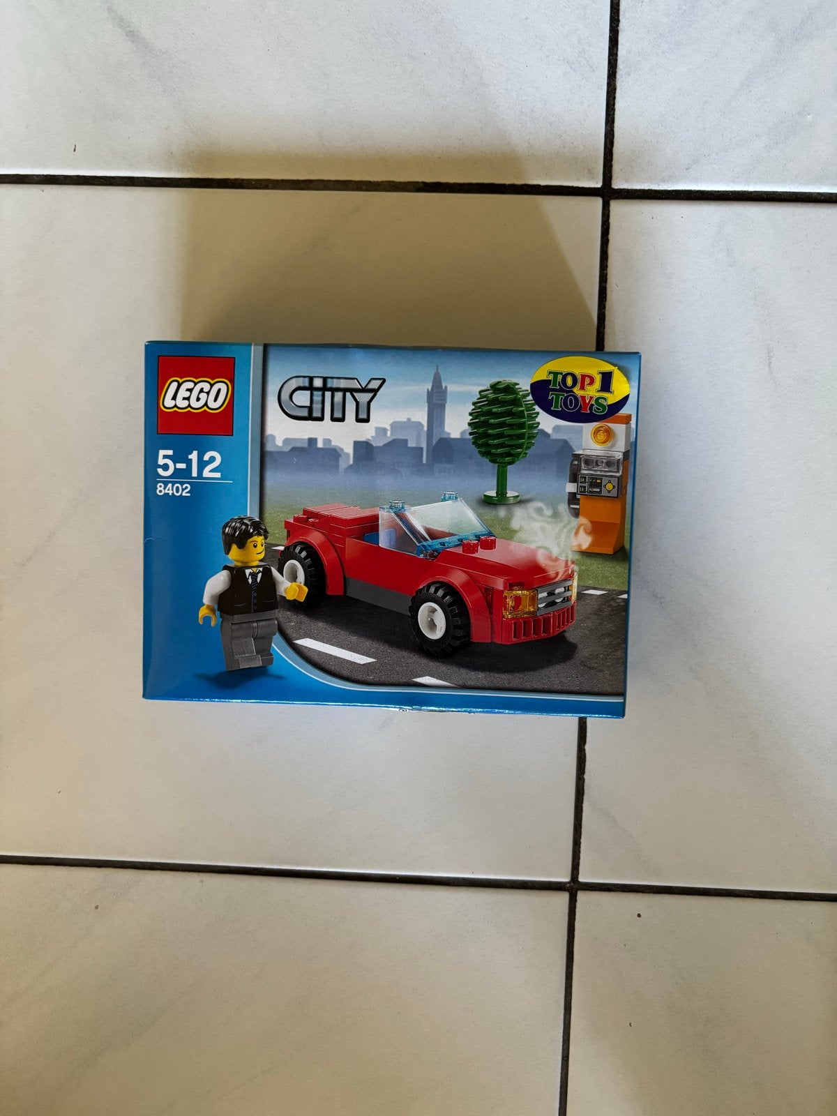 Lego City 8402 Sportwagen met pompstation, City, Lego, Ophalen of Verzenden, Zo goed als nieuw