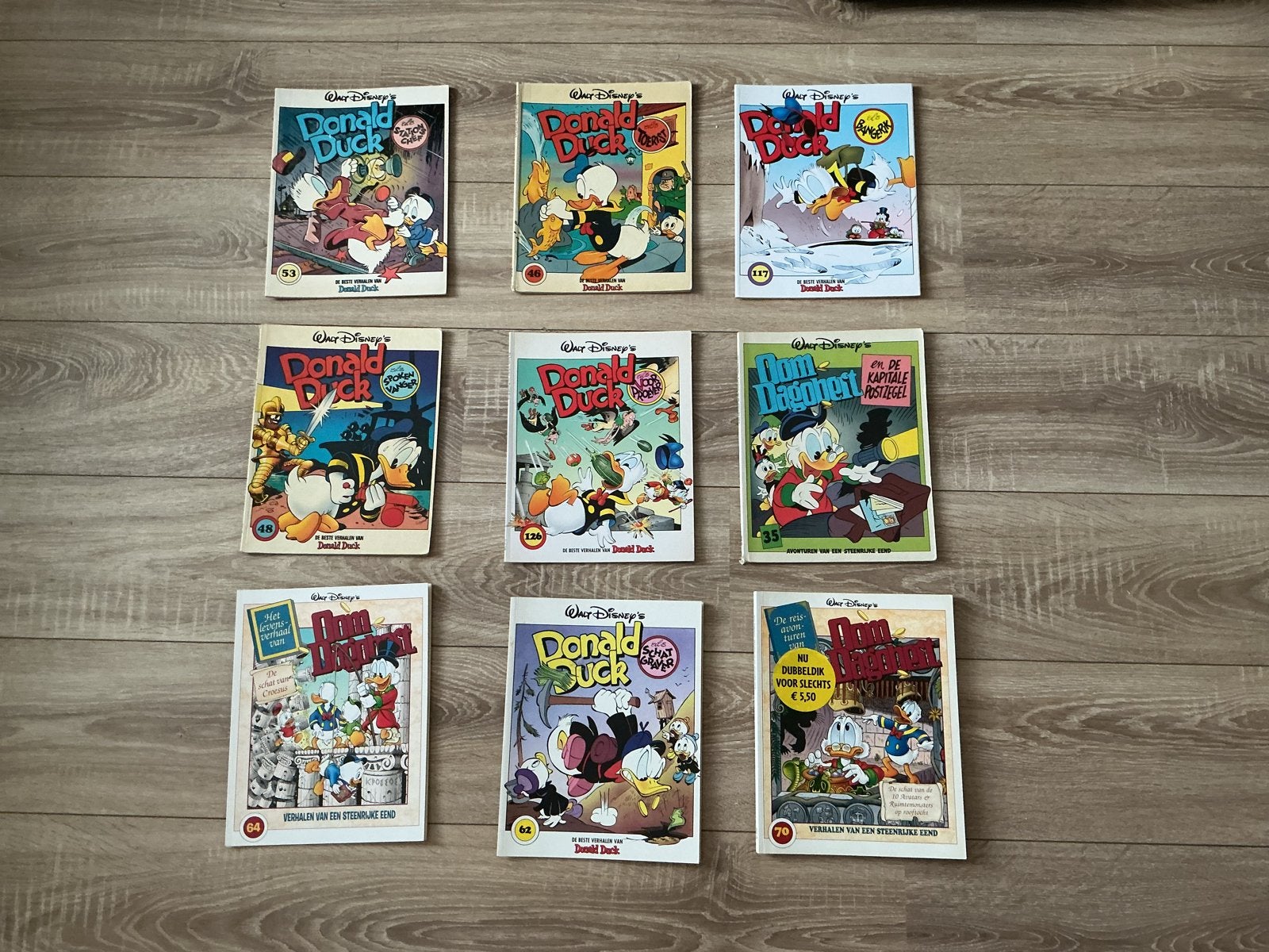 Set van donald duck en oom dagobert stripboeken, Meerdere stripboeken, Verzenden, Gelezen