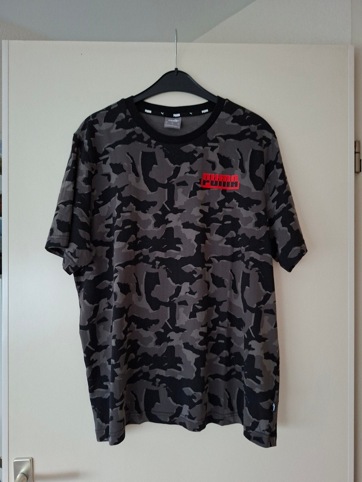 Puma herenshirt L camouflage print, Kleding | Heren, T-shirts, Ophalen of Verzenden, Grijs, Gedragen, Puma