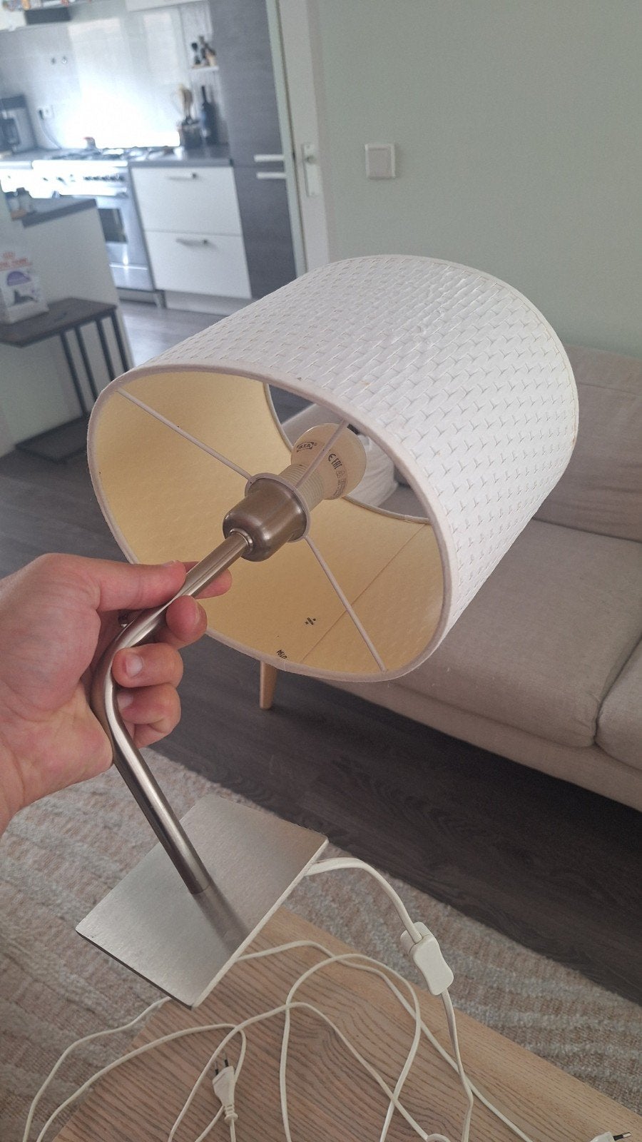 Set van 2 Ikea Aläng muurlampen, Huis en Inrichting, Lampen | Tafellampen, Ophalen, Met schakelaar, Overige typen, Gebruikt
