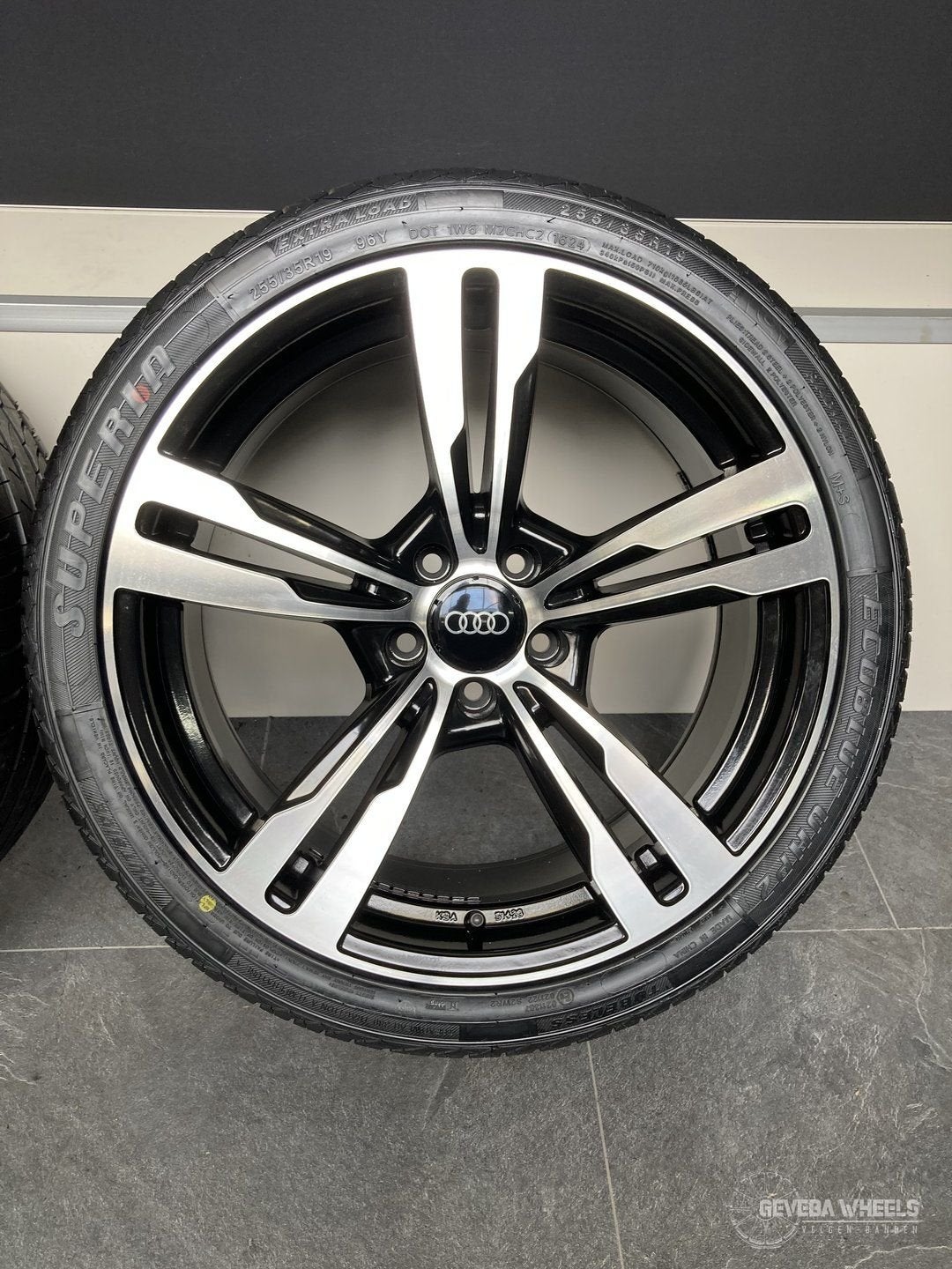 19” Audi A5 / S5 sport velgen + banden 5x112 255/35/19, 19 inch, Gebruikt, 255 mm, -