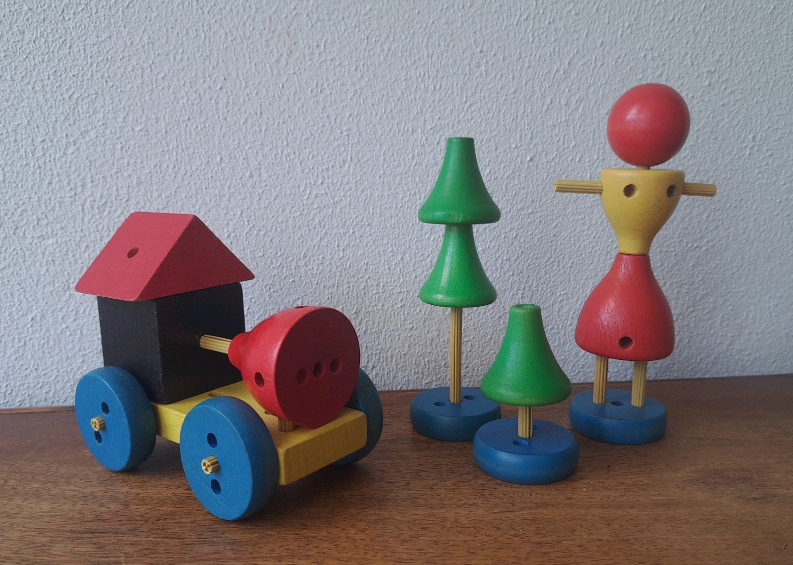 Set Tingo houten constructie montage speelgoed, Ophalen of Verzenden, Gebruikt, Overige merken