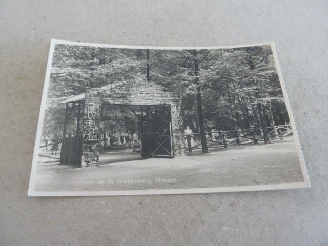 Rhenen circa 1950 Mil. begraafplaats op de Grebbeberg, Verzamelen, Ophalen of Verzenden, 1940 tot 1960, Ongelopen, Utrecht