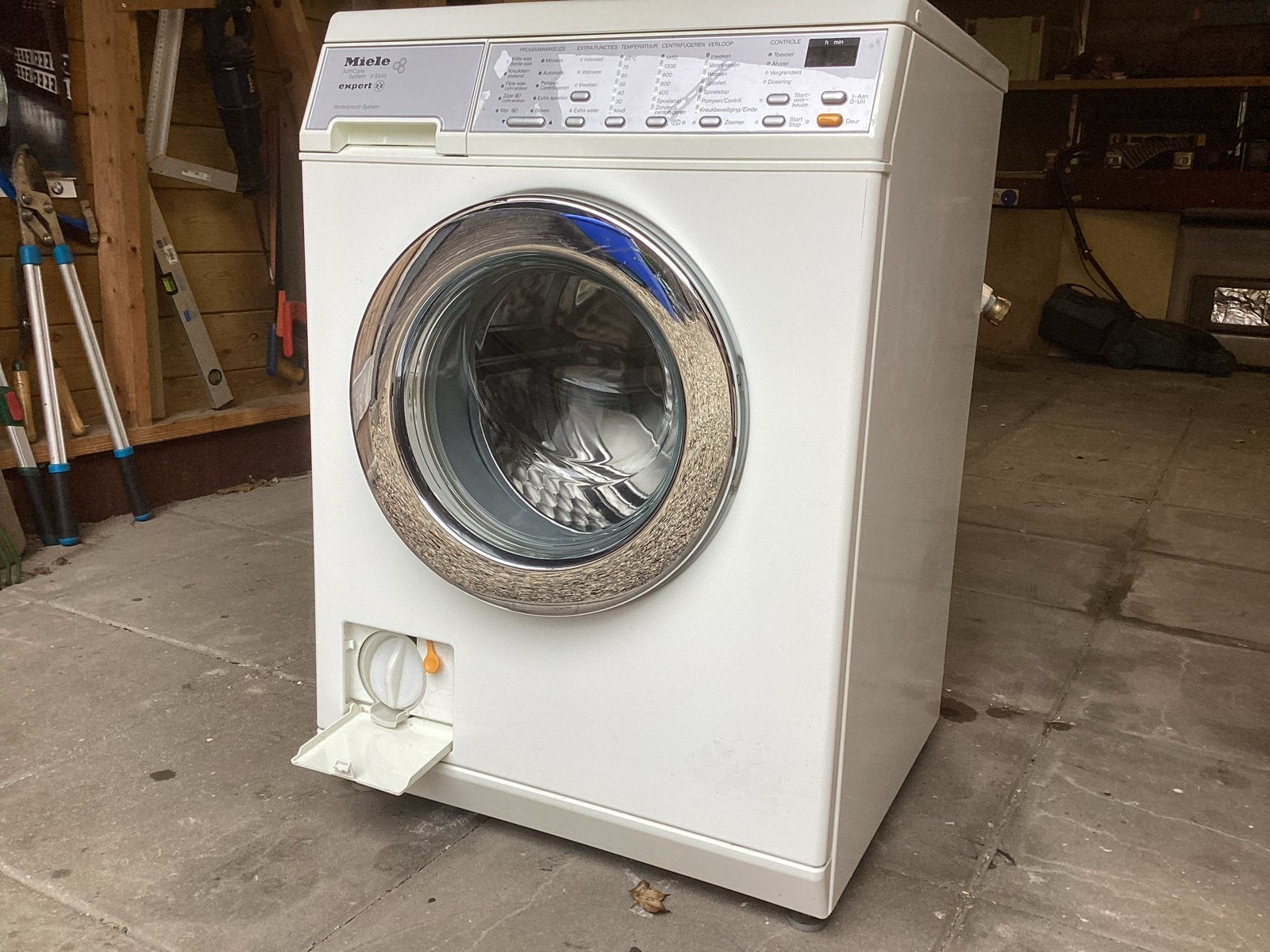Miele SoftCare System V 5545 Expert Wasmachine, Witgoed en Apparatuur, Wasmachines, Ophalen, Gebruikt, Voorlader, Wolwasprogramma