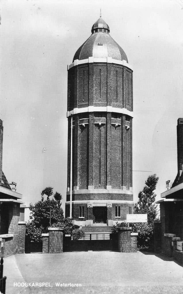 JO953 Hoogkarspel Watertoren 1965, Verzenden, 1960 tot 1980, Gelopen, Noord-Holland