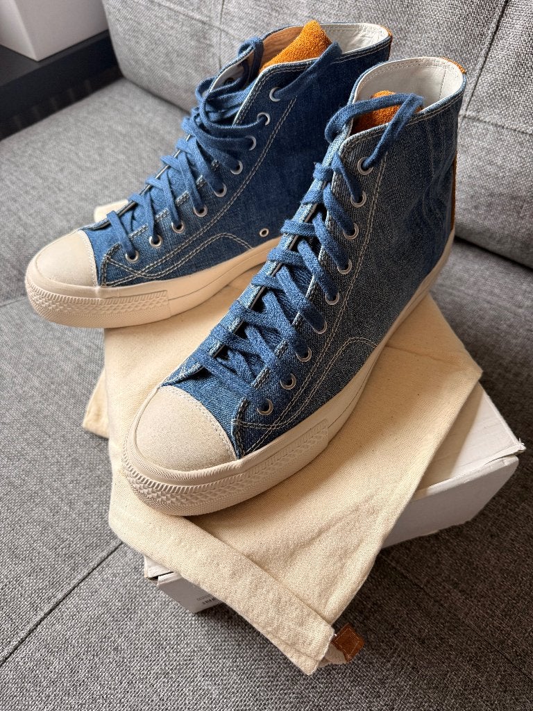 Nieuwe Visvim Skagway Hi silhouette ($630) - US 10, VISVIM, Blauw, Nieuw, Ophalen of Verzenden