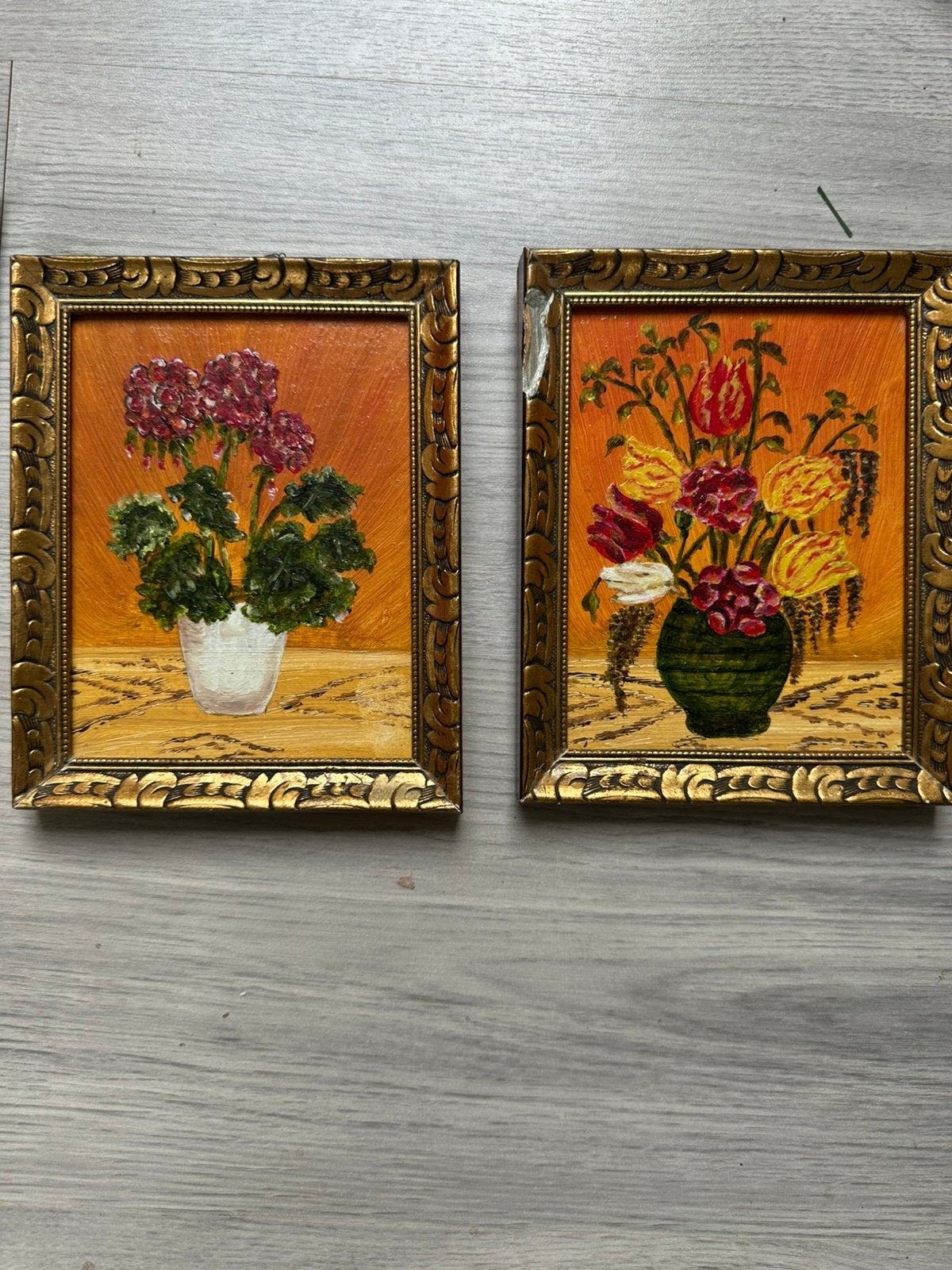 Oude schilderijtjes (olieverf), Ophalen, Zo goed als nieuw, Minder dan 50 cm, Schilderij