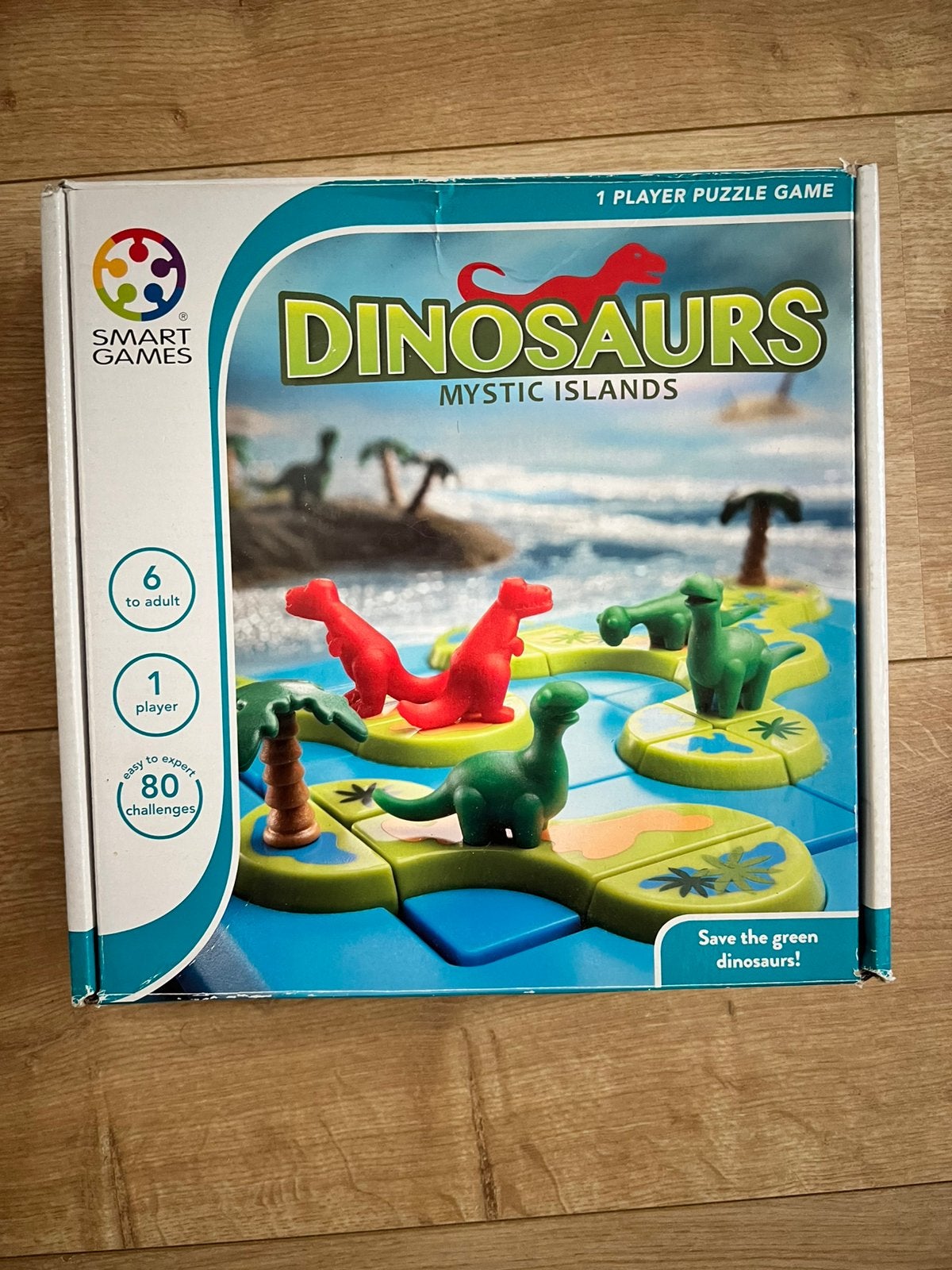 Smart games Dinosaurs Mystic islands 6+, Ophalen of Verzenden, Minder dan 10 stukjes, Zo goed als nieuw, 6 jaar of ouder