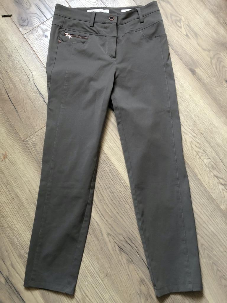 ROSNER taupe-kleurige broek mt 36 AUDREY flat tummy, Bruin, Ophalen of Verzenden, Zo goed als nieuw, Maat 36 (S)