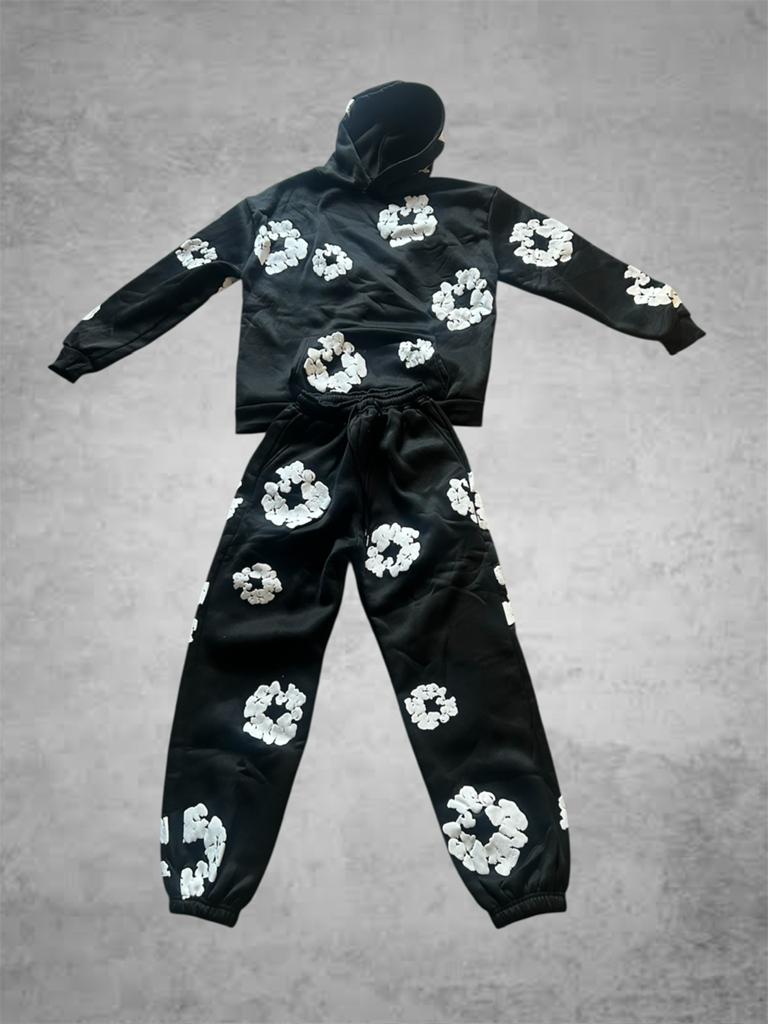 Denim tears hoodie en broek• maat S• Replica!, Ophalen of Verzenden, Nieuw, Maat 46 (S) of kleiner, Zwart