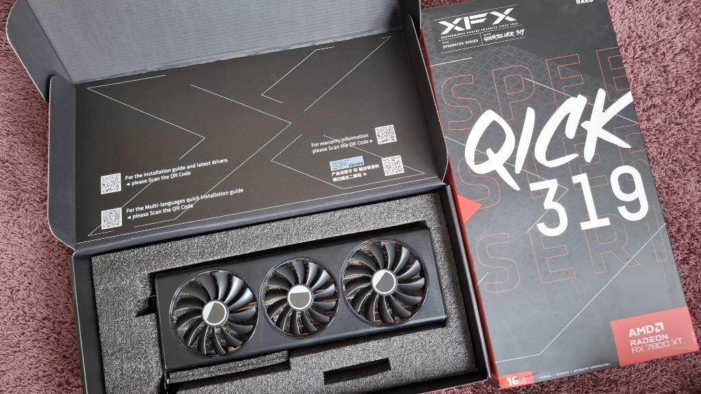 XFX Speedster QICK 319 Radeon RX 7800 XT 16GB GDDR6, Computers en Software, Videokaarten, GDDR6, PCI-Express 4, Ophalen of Verzenden