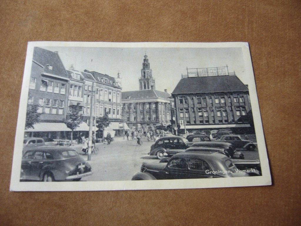 GRONINGEN  =  VISMARKT, Ophalen of Verzenden, 1940 tot 1960, Gelopen, Groningen