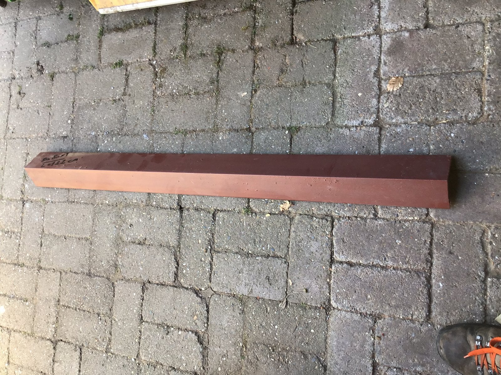 Stalen latei 80x80x10mm lengte 122cm, Ophalen, Gebruikt