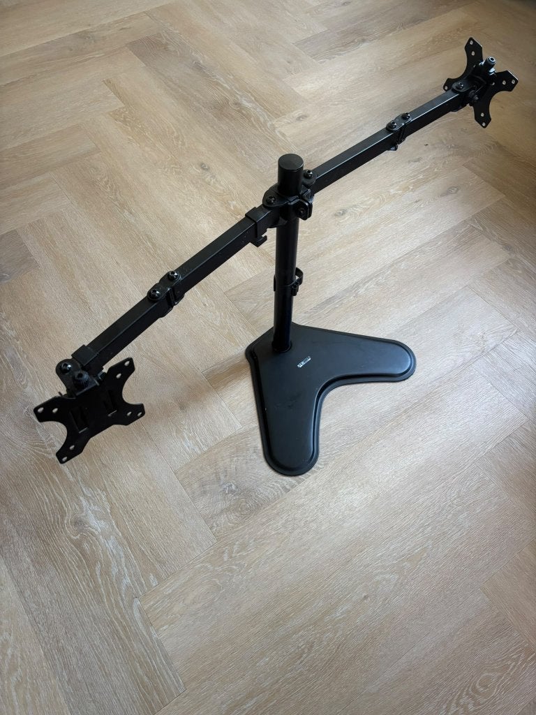 Dubbele Newstar monitorstandaard, Computers en Software, Ophalen, In hoogte verstelbaar, Nieuw, Overige typen