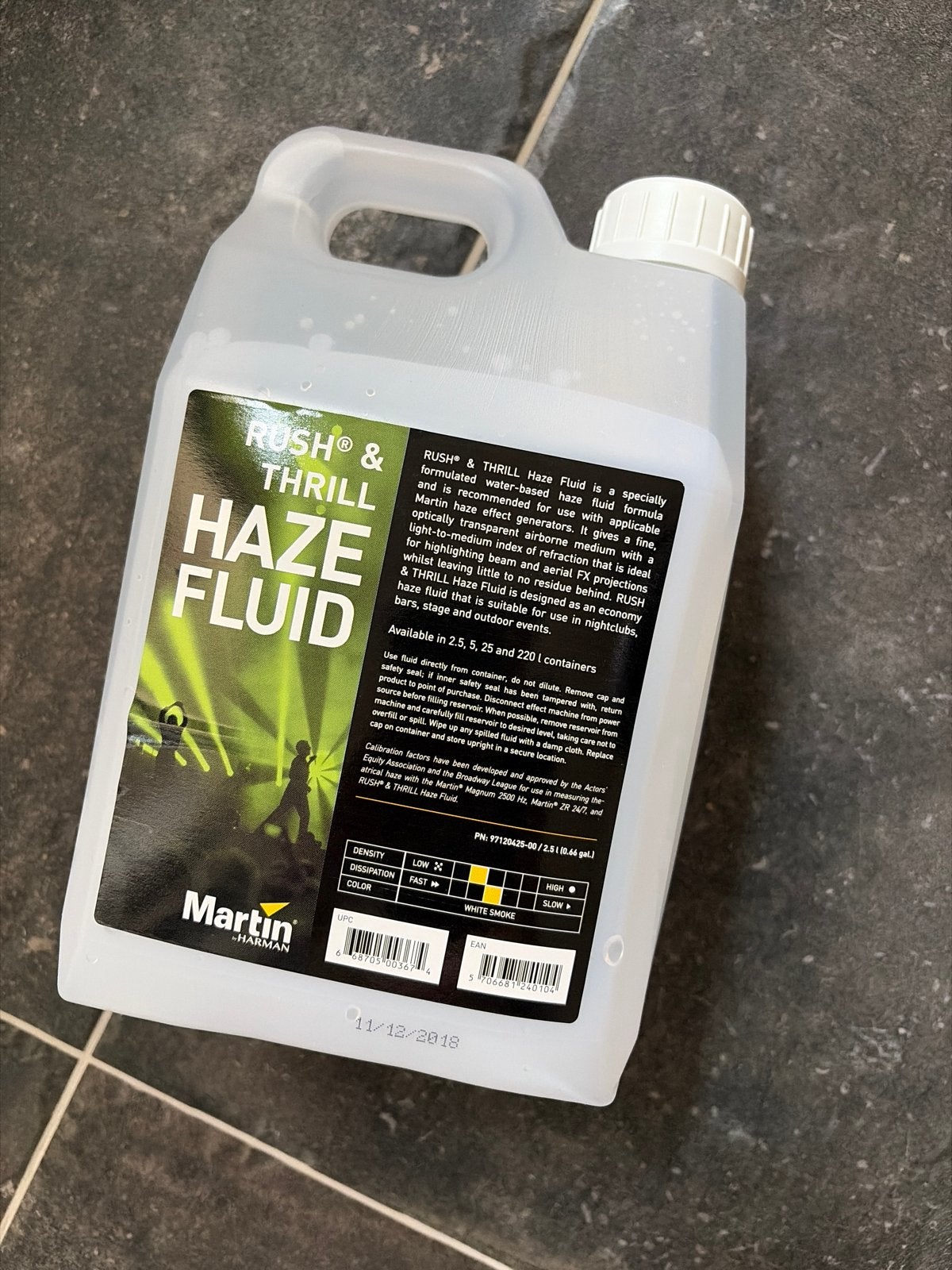 Martin RUSH & THRILL Haze Fluid - 2.5L, Ophalen of Verzenden, Zo goed als nieuw